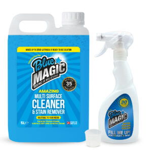 Blue Magic Cleaner | Multi Purpose Cleaning Concentrate with Spray Bottle - Tackles Tough Stains - As Seen on TV! - 5 Litre Blue Magic Cleaner and Spray Bottle