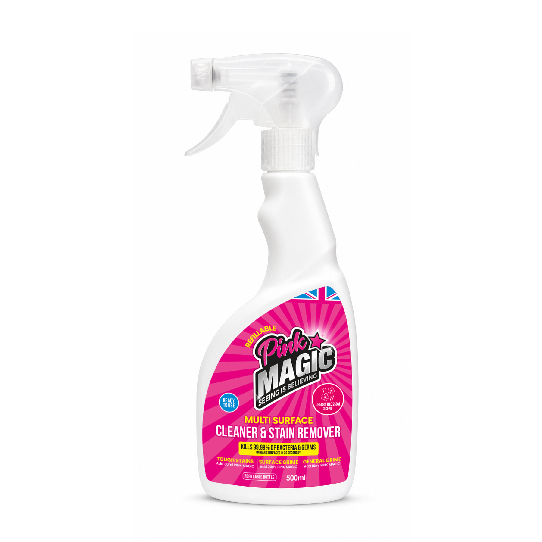 Pink Magic – 500ml Multi-Surface Cleaner and Disinfectant Concentrate + refillable spray bottle - Image 5