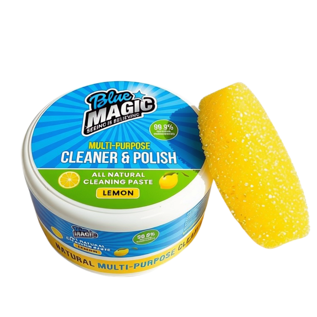 Blue Magic Lemon scented multi-purpose cleaning and polishing paste (300ml)