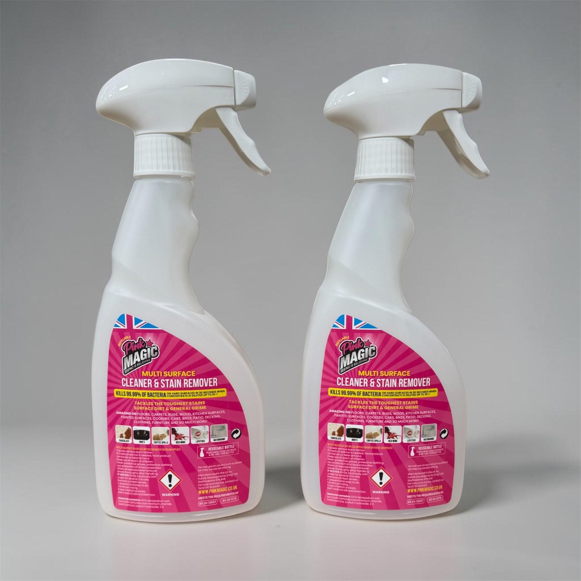 Pink Magic – Refillable 500ml spray bottles x 2 - Image 3