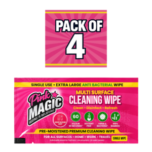 Pink Magic Antibacterial Wipes - Trial Pack of 4